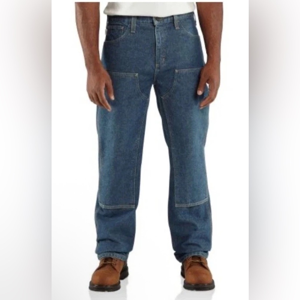 NWT Carhartt FR Men's Relaxed Fit Blue Jeans NWT 36x36 1007170